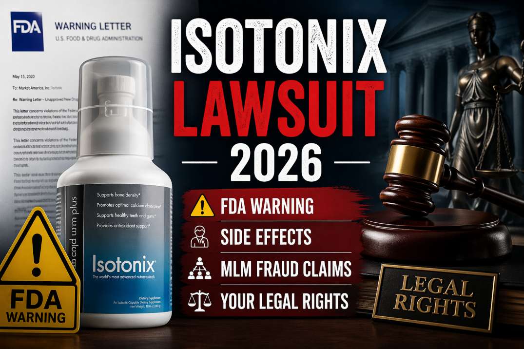 Isotonix Lawsuit 2026: FDA Warning, Side Effects, MLM Fraud & Your Legal Rights 14 Isotonix Lawsuit